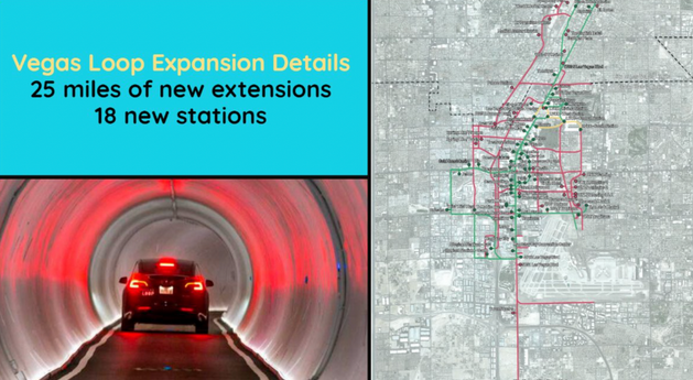 地下隧道 Vegas Loop扩建获批 含唐人街等18个站点