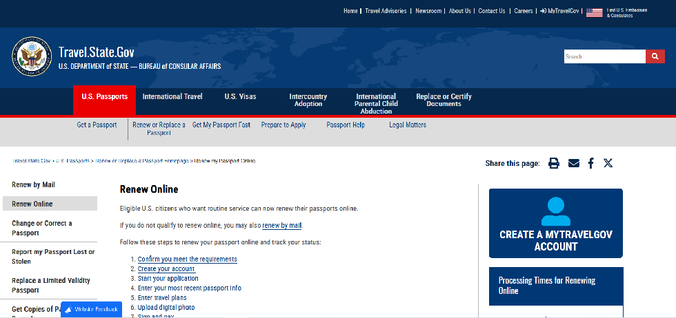 美國務院宣布：24小時線上護照更新啟動