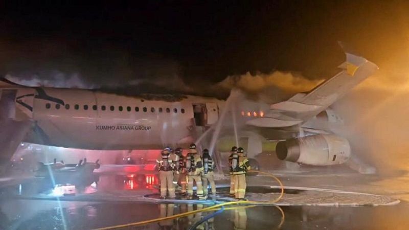 釜山航空起火 空巴遭烈焰吞噬176人逃生4伤